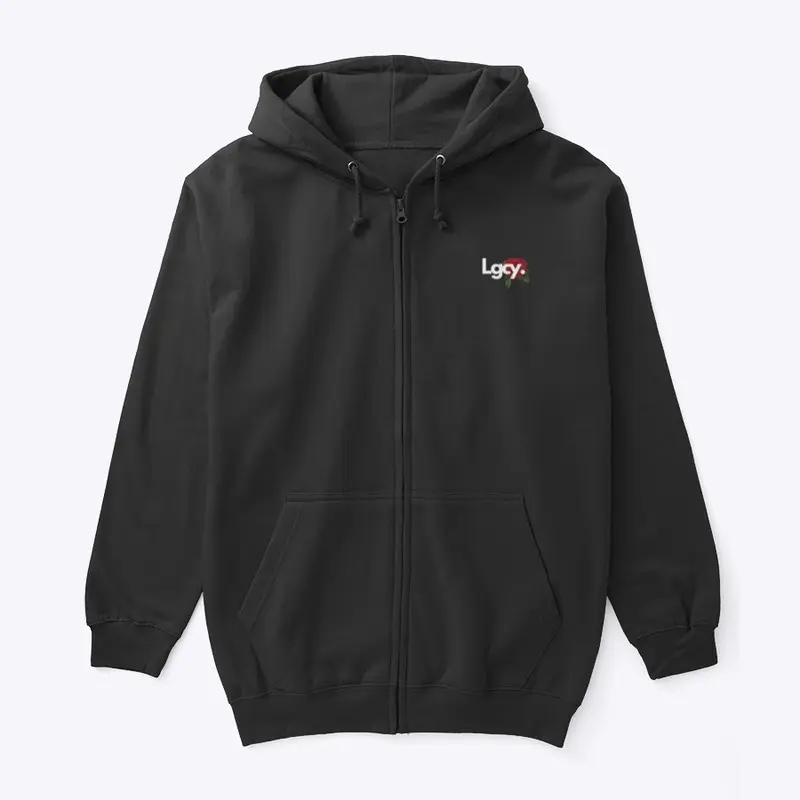 LGCY. Rose zip up hoodie 